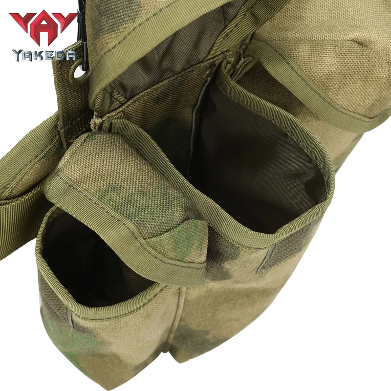 Фото Yakoda MOLLE System 1000D нейлоновый военный жилет с карманом на животе, износостойкий дышащий камуфляжный тактический жилет №4