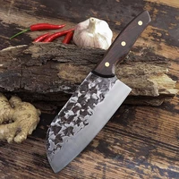 forged kitchen knife vgetable meat cutter handmade cleaver chefs knife chopping slicing cooking hunting outdoor knives machete