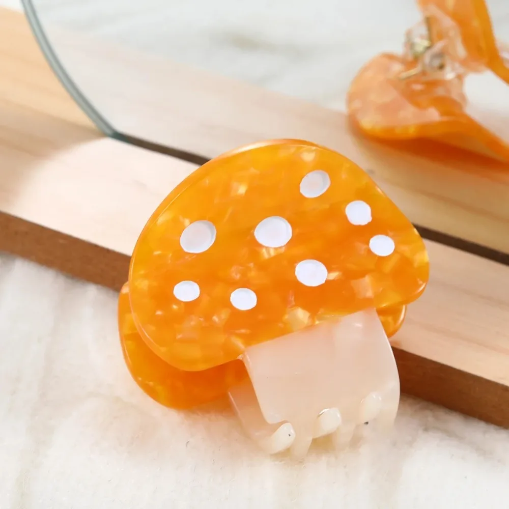 Милые заколки для волос в виде грибов удобные аксессуары Нескользящие