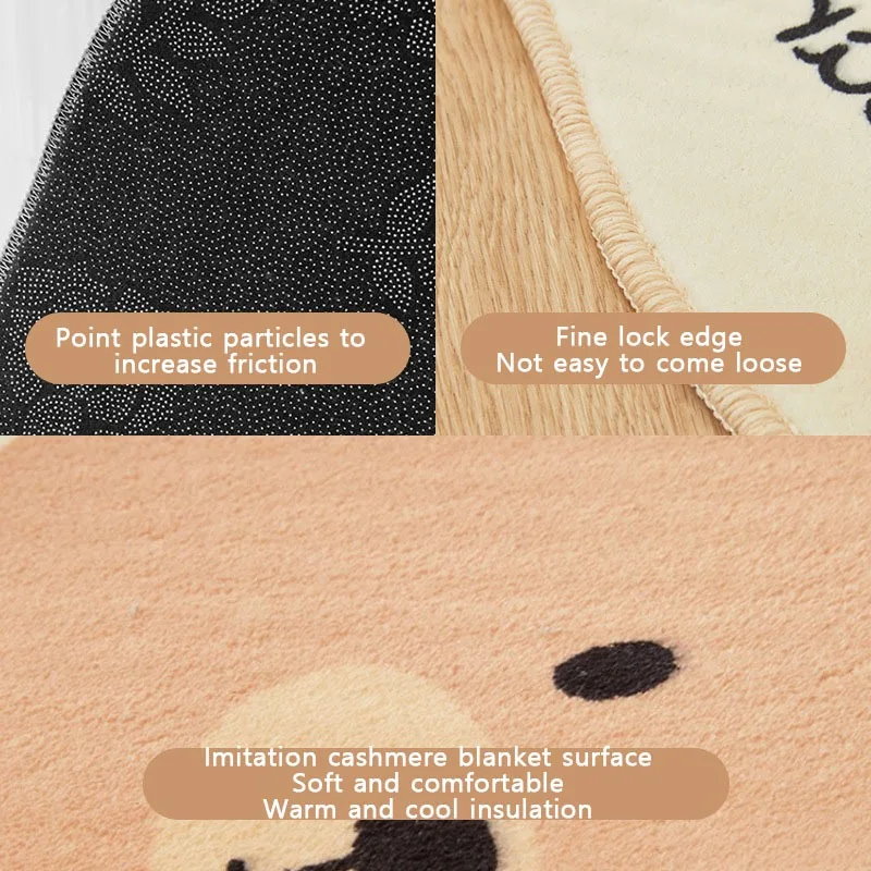 Скандинавский рождественский ковер Рождественская елка Санта-Клаус в форме