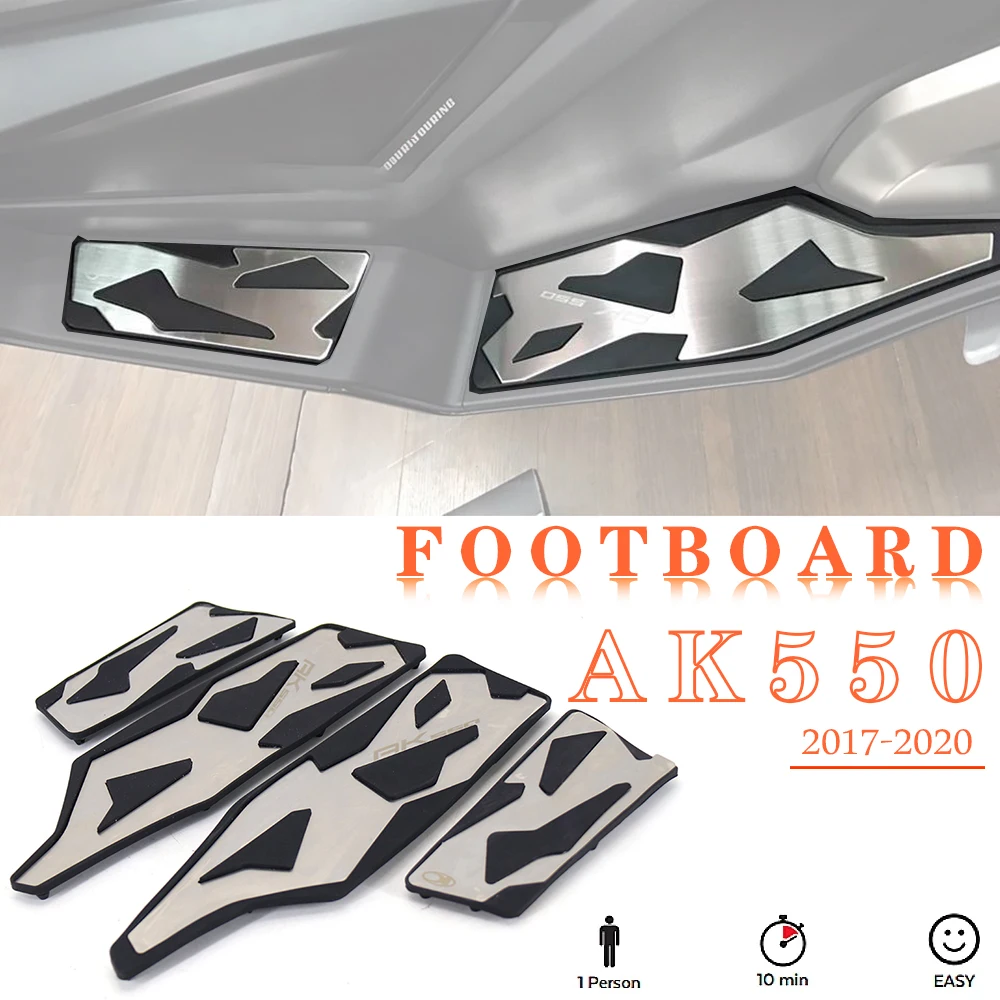 

AK 550 2017-2020 Motorcycle Footboard Steps Footrest Foot Pad Pedal Footrests Pads For KYMCO AK 550 ak550 2018 2019