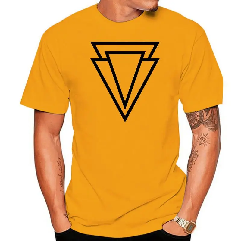 

Футболка с рисунком треугольника, Мужская футболка с графическим рисунком MMXI, черная, белая, красная, SWAG, женская