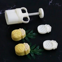 moon cake pastry mold pineapple shaped mooncake mold 50g diy hand pressure fondant mould plastic press cookie baking mould