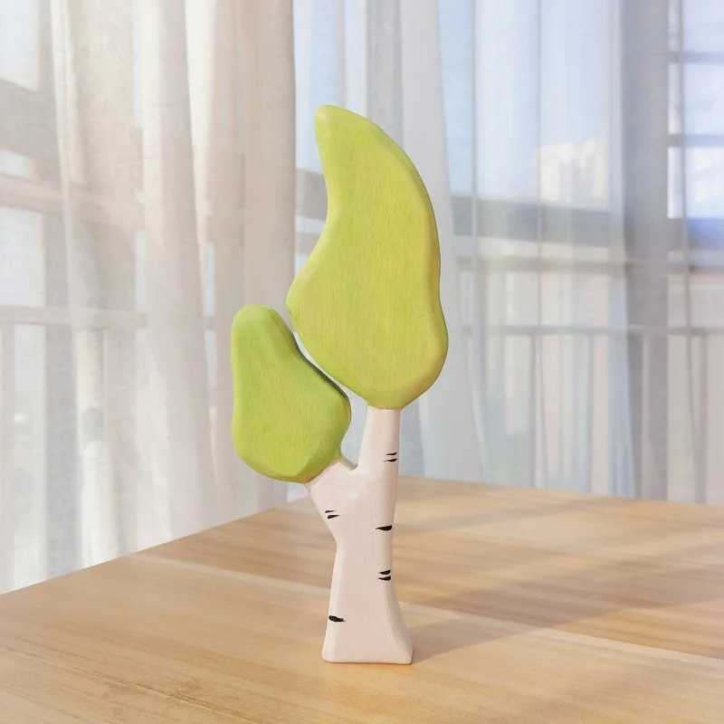 

Forest Tree Wooden Natural Montessori Handmade Figure Large Handcarft Toys For Kids Animal Cognition Early Educational Toy