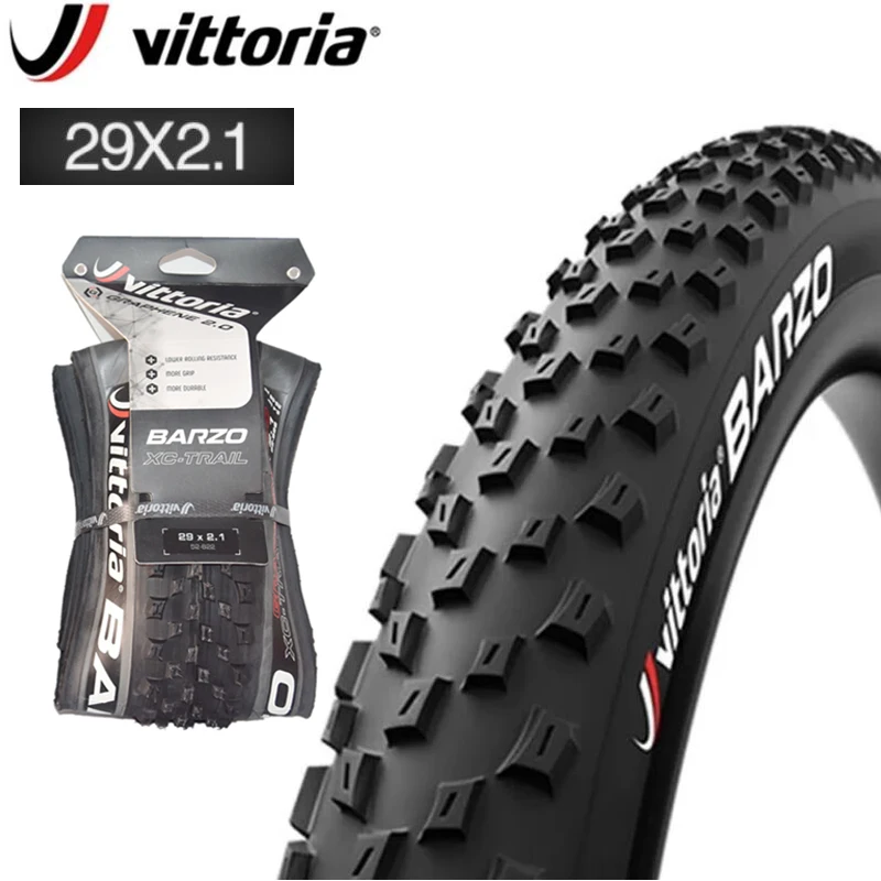 

Vittoria BARZO 29x2.1in Mountain Bike Foldable Tires GRAPHENE 2.0 Tubeless XC-Trail Anti Puncture 29 MTB Bicycle Tyres