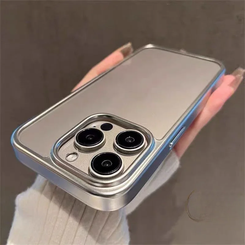 Чехол для телефона iQOO Z9X Z9 Turbo Plus + Z8X Z8 Z7X Z7i Z6 Z6X 44W Z5X Z5 Z3 Z1X Z1 U5X U5E U3 U1X с роскошной серебряной рамкой, мягкий чехол (art.: 3920cdf01f673) - 3920cdf01f673