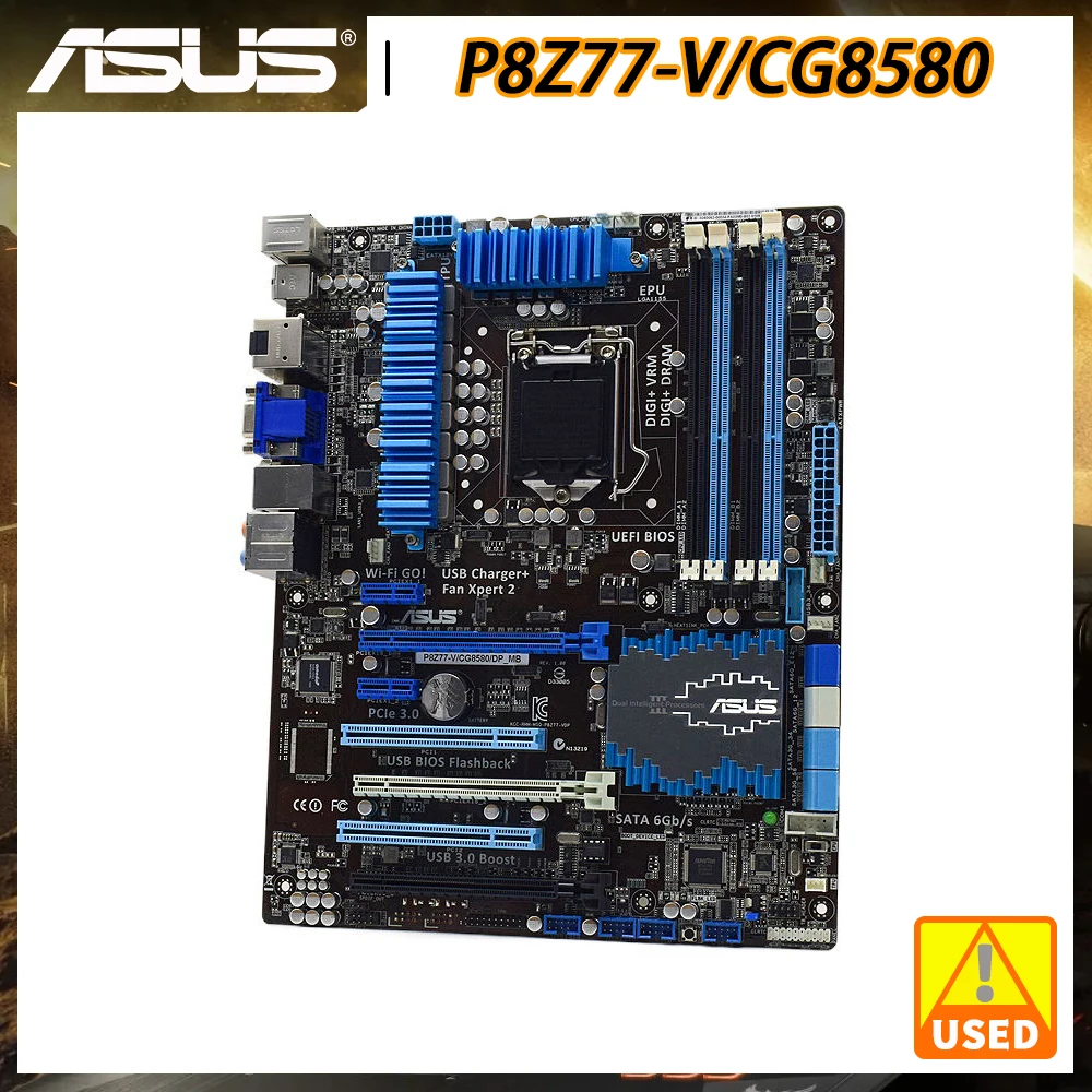 

ASUS P8Z77-V/CG8580/DP_MB Motherboard 1155 Motherboard DDR3 Support Core i7 i5 i3 Cpus Intel Z77 USB2.0 SATA2 ATX PCI-E X16 Slot