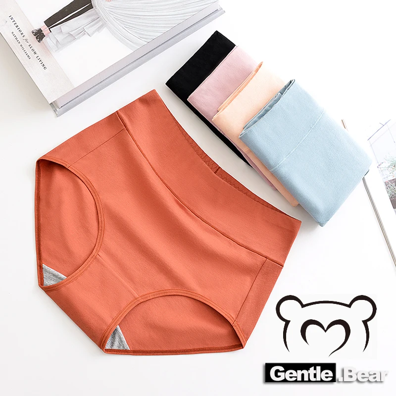 

Cotton Women's Panties High waist briefs large size XXXXL Breathable Women Underwear Elastic Soft Ladies Underwear 2021