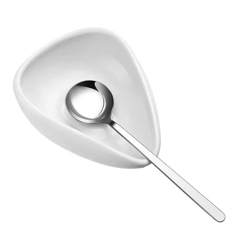 

Coffee Beans Dosing Cup Porcelain Tea Vessel Set White Ceramic Tea Dosing Tray Bean Scoop With Stainless Spoon For Liquid