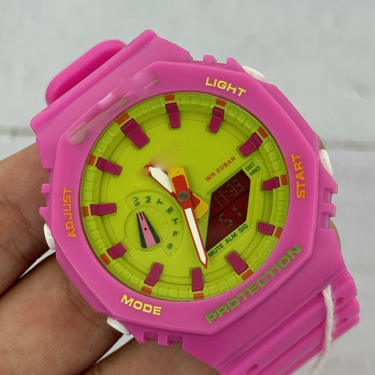 Оригинальные Мужские Часы Ga-2100 — Спортивные С Будильником Двойной Дисплей