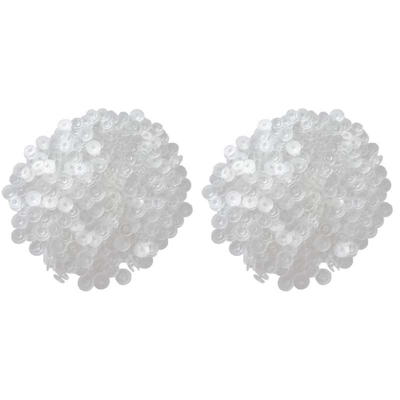 

Прозрачные пуговицы 1000 шт., высококачественные пуговицы 0,47 дюйма (12 мм), подходят для украшения детской обуви