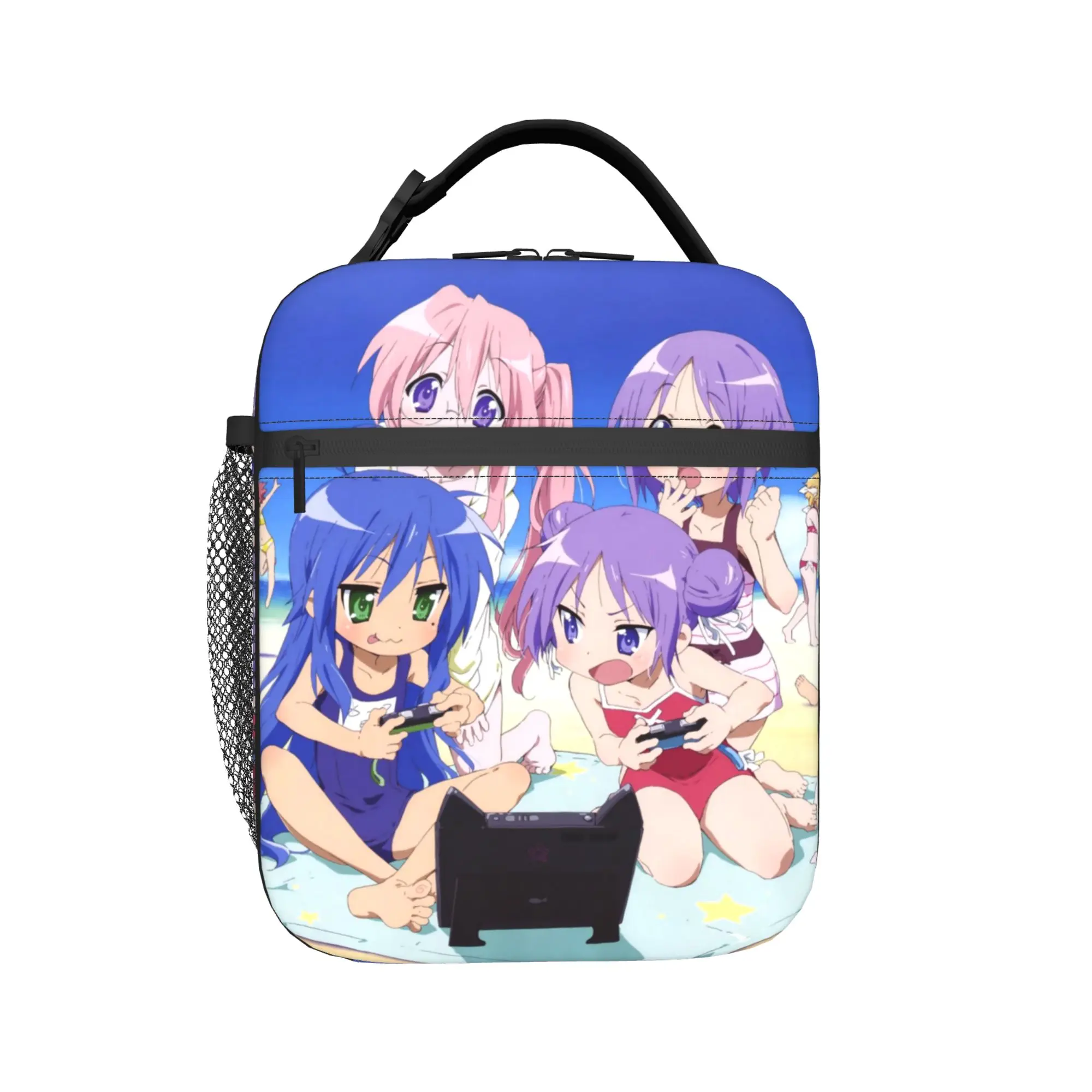Фото Термосумки для обедов Konata Izumi Miyuki Kagami, контейнеры для еды Lucky Star, сумки-холодильники, сумки-тоуты, ланч-боксы, сумки для хранения продуктов №1