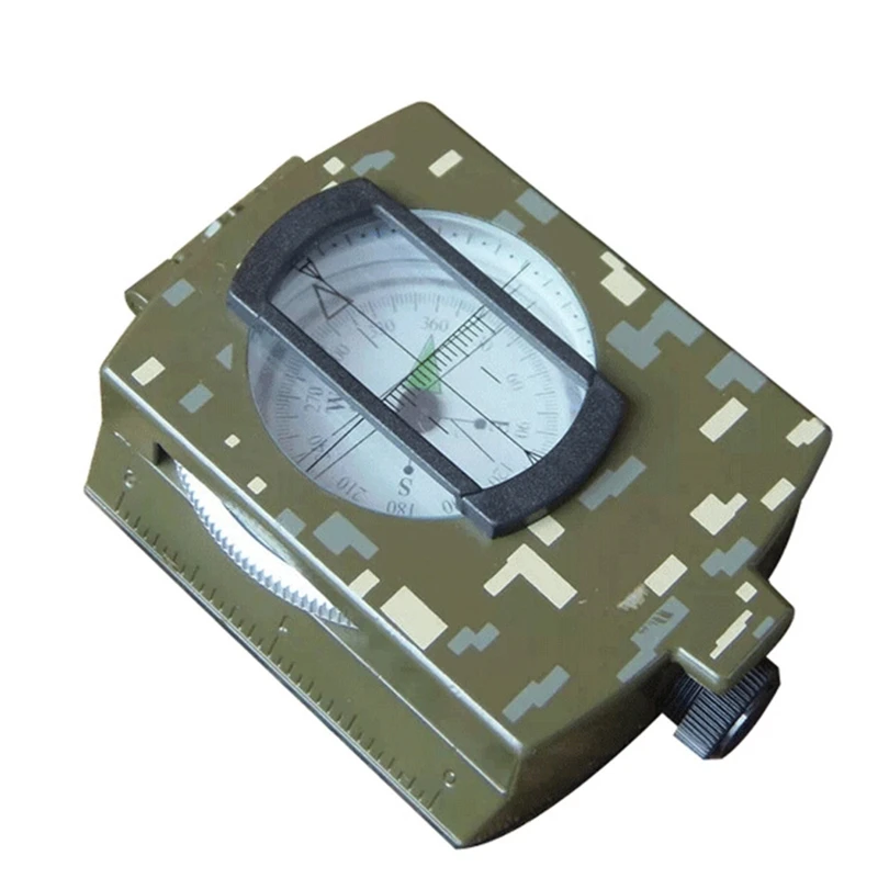 

Survival Lensatic Compass with Lanyard Shockproof Emergency Luminous Tool for Outdoor Camping Expedition Map Reading