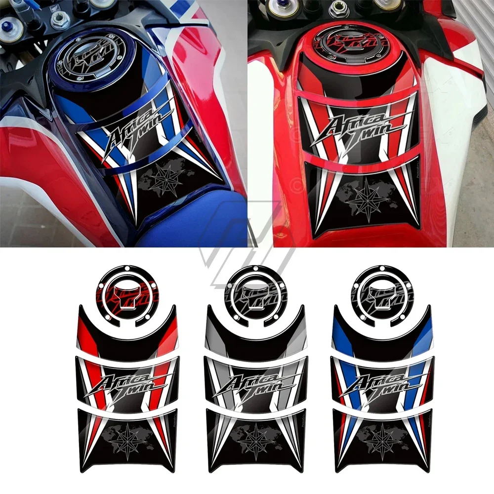 Для Honda CRF1000L Africa Twin 2016-2019 3D мотоциклетная крышка топливного газа наклейка защита