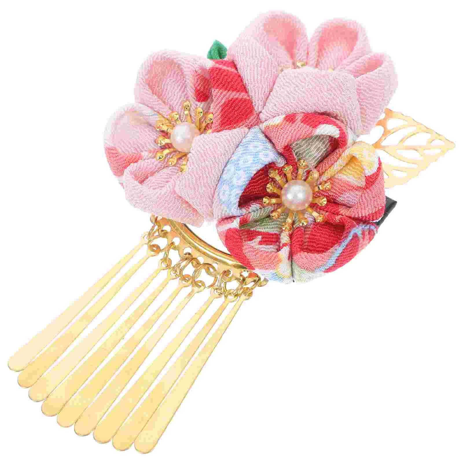 Заколки для украшения волос аксессуары девочек заколки кимоно с цветами детские
