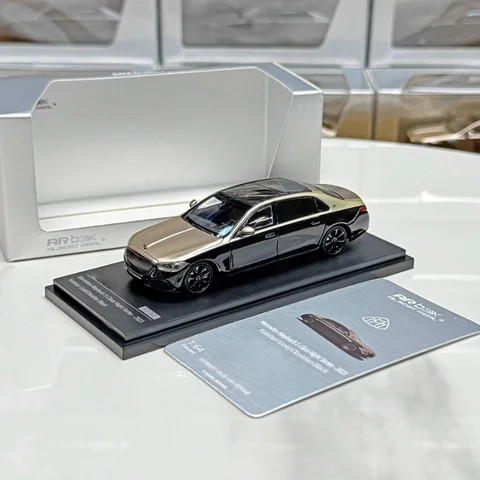 WELLY Almost Real 1/64 S-Class W223 Night Series 2023 металлическая модель автомобиля