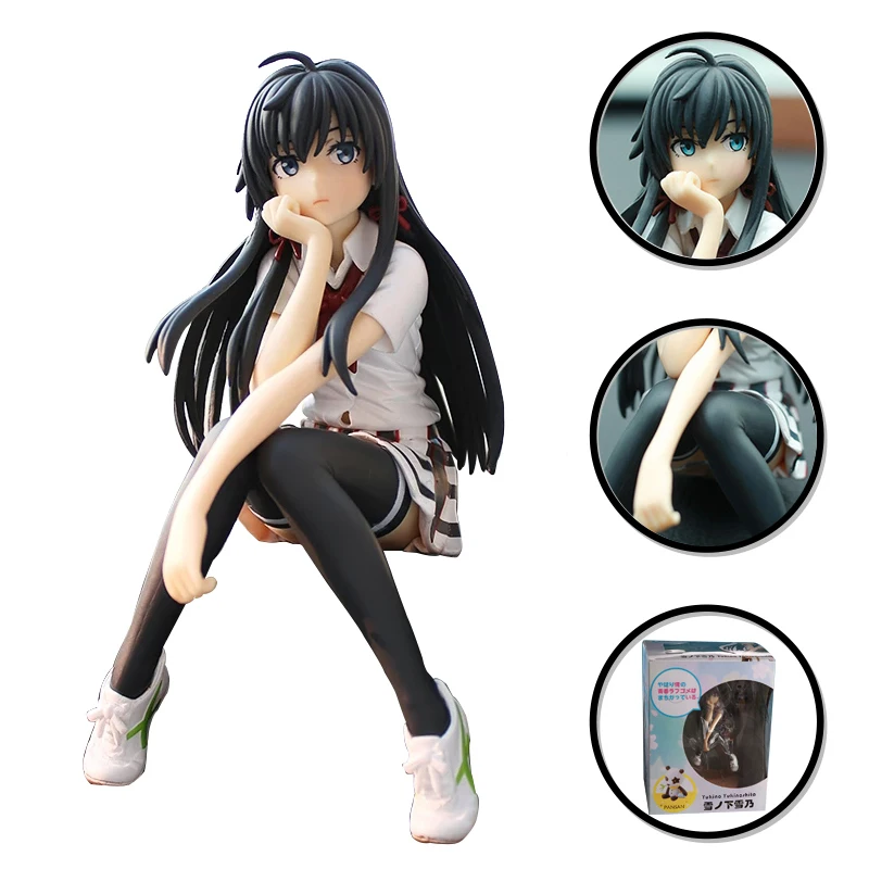 

Funny Japan Anime My Teen Romantic Comedy Yukinoshita Yukino Figure Model Dolls Toys PVC Collect Hot Gift Uniform Car Ornaments