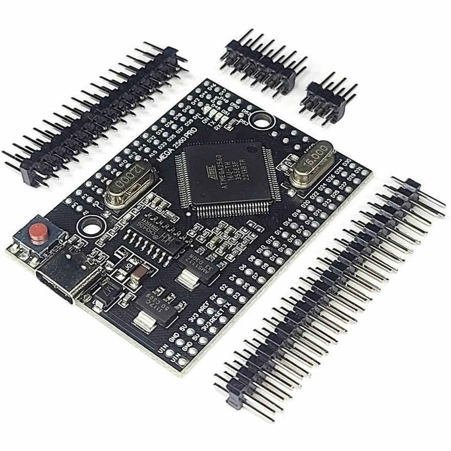 Макетная плата Mega2560 Pro, модуль ATmega2560 16AU USB CH340G TYPE-C 38x55 мм для Android 256 Кб