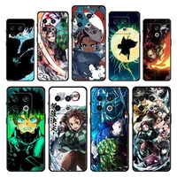 celular demon slayer case for oneplus 8 pro 7t 9 9rt 10 pro 8t 5g 9r nord 2 5g n200 n100 n10 nord ce 2 silicone matte print