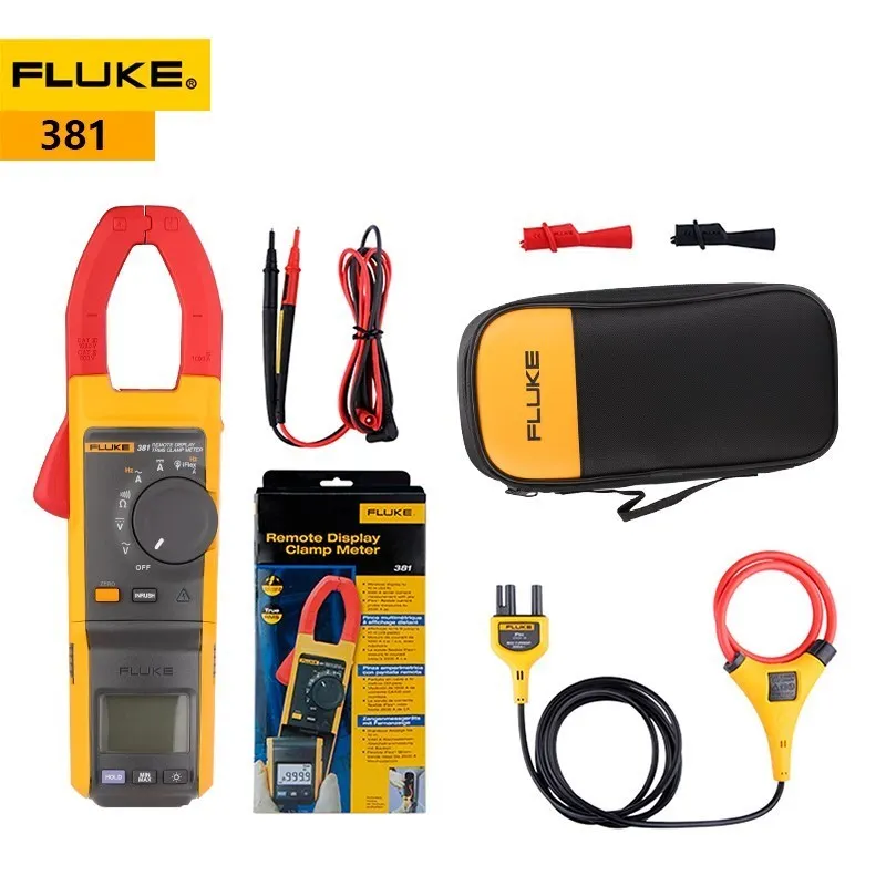 

Fluke 381 Clamp Meter Remote Display True-RMS AC/DC With IFlex High Voltage Clamp Ammeter Multimeter Measuring Tool