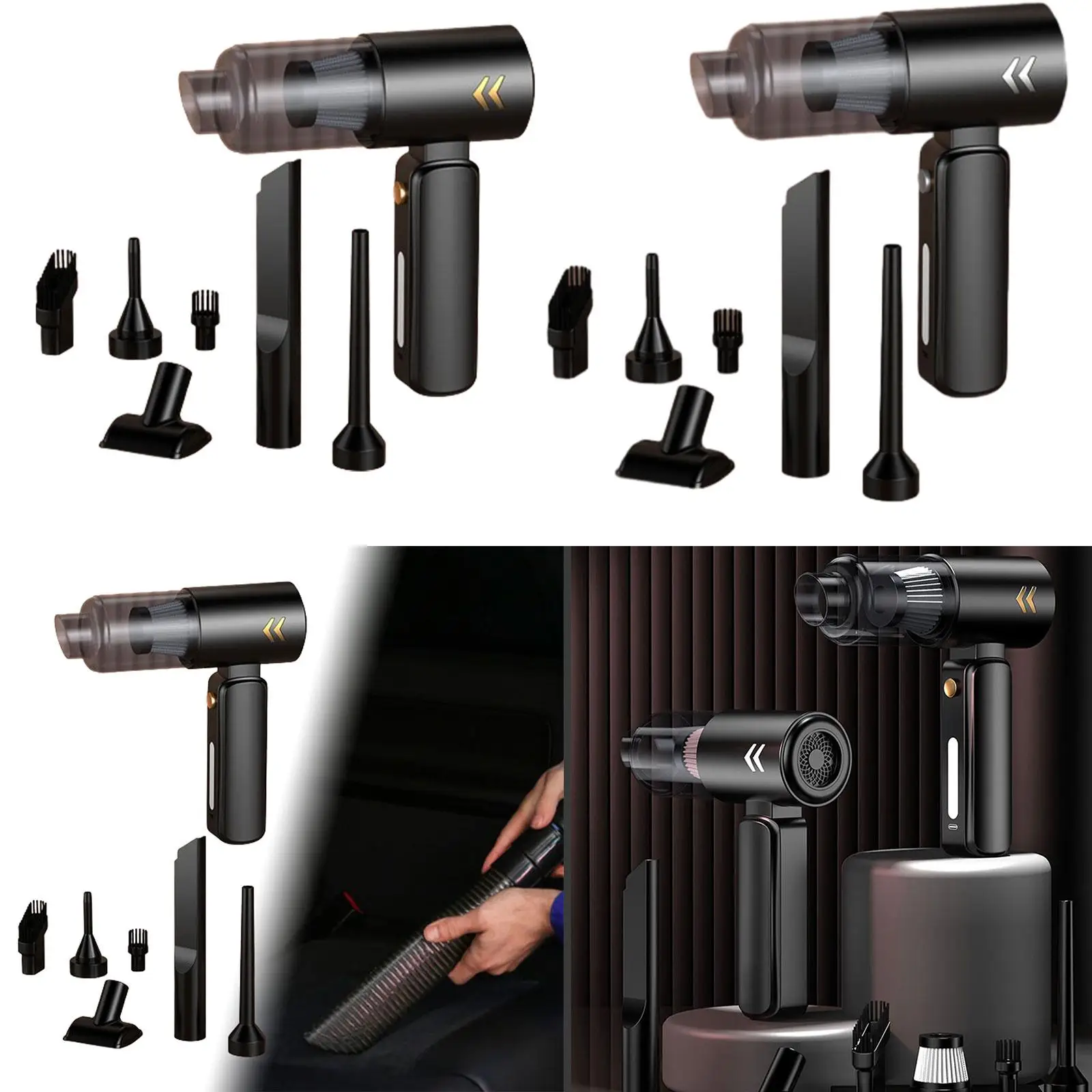 Ручной автомобильный пылесос многофункциональный мини-пылесос 8000 ПА с