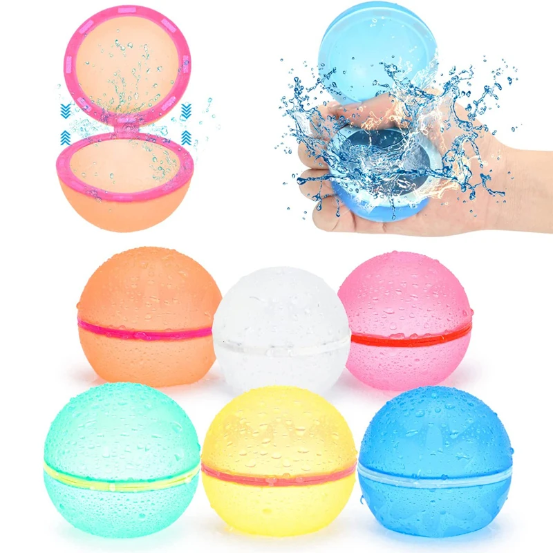 

Magnetic Reusable Water Balloons Refillable Water Balloon Quick Fill Self Sealing Water Bomb Splash Balls for Kids Swimming Pool