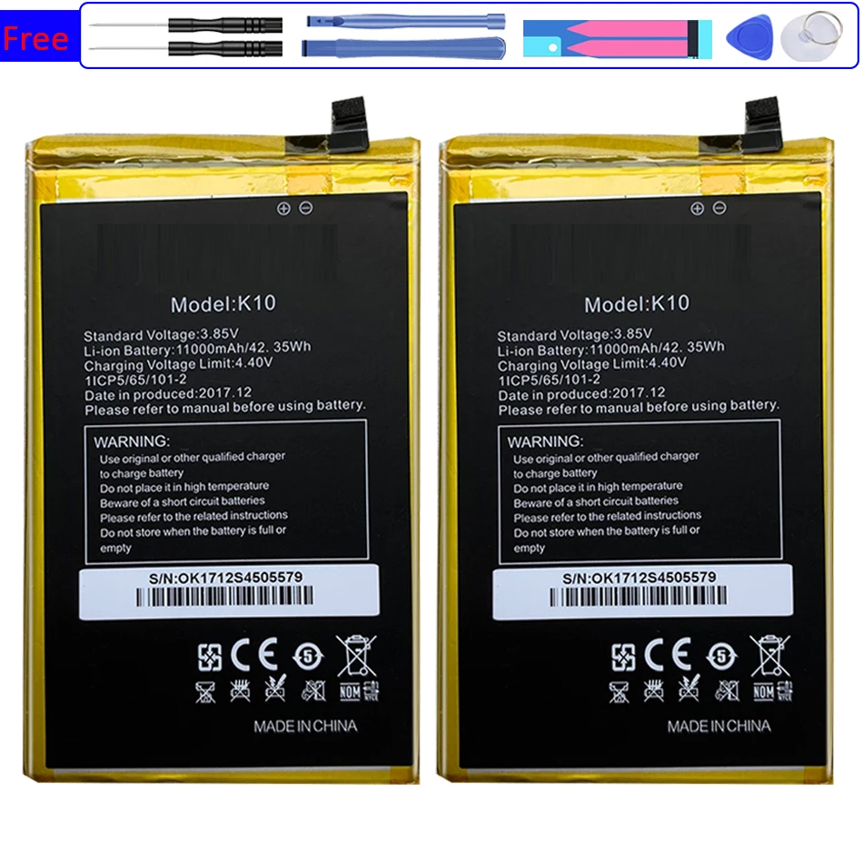 

New Bateria 11000mAh For Mobile Phone Replacement Battery Oukitel K10 K 10 High Quality Battery