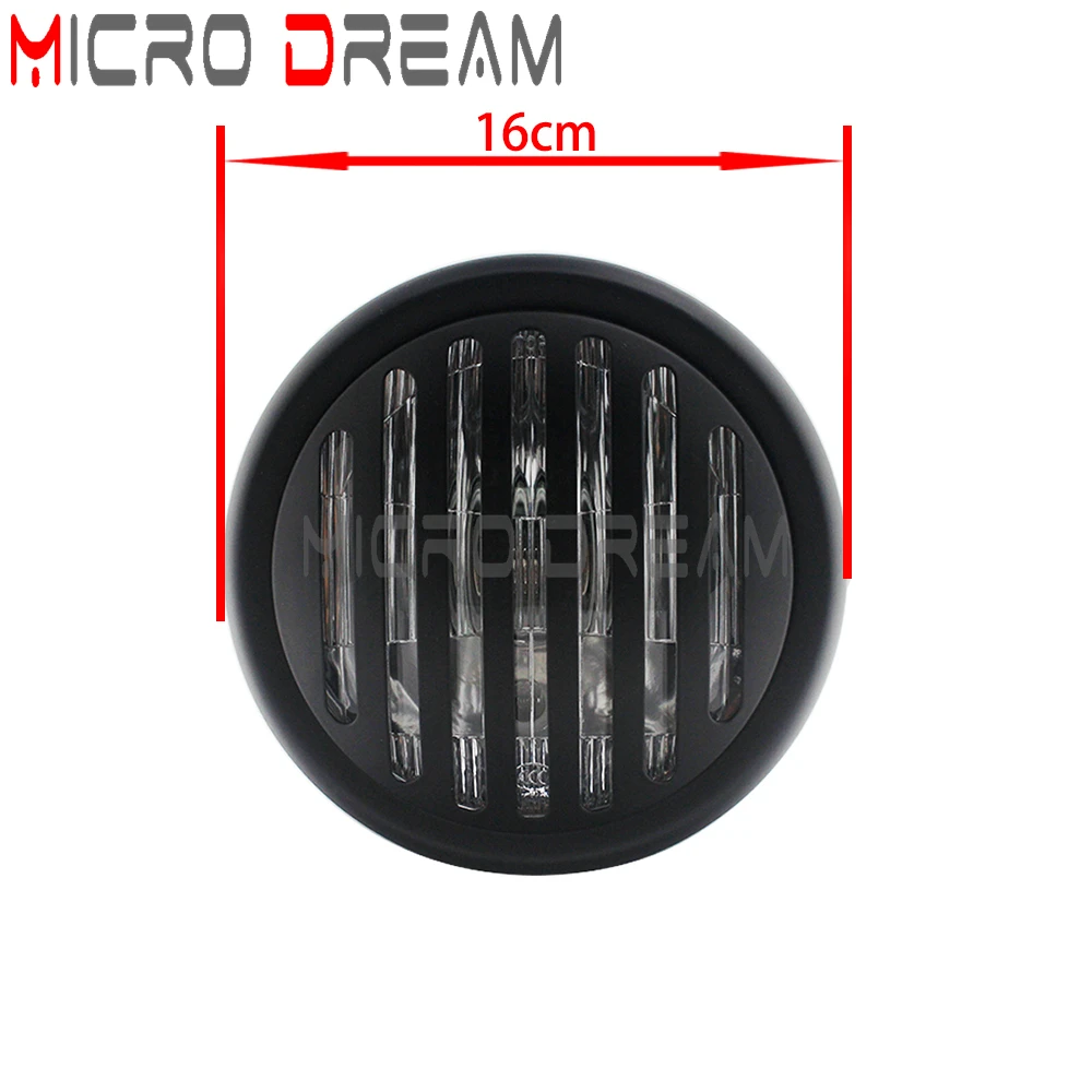 Передняя фара для мотоцикла 12 В в ретро стиле передняя дальнего и ближнего света