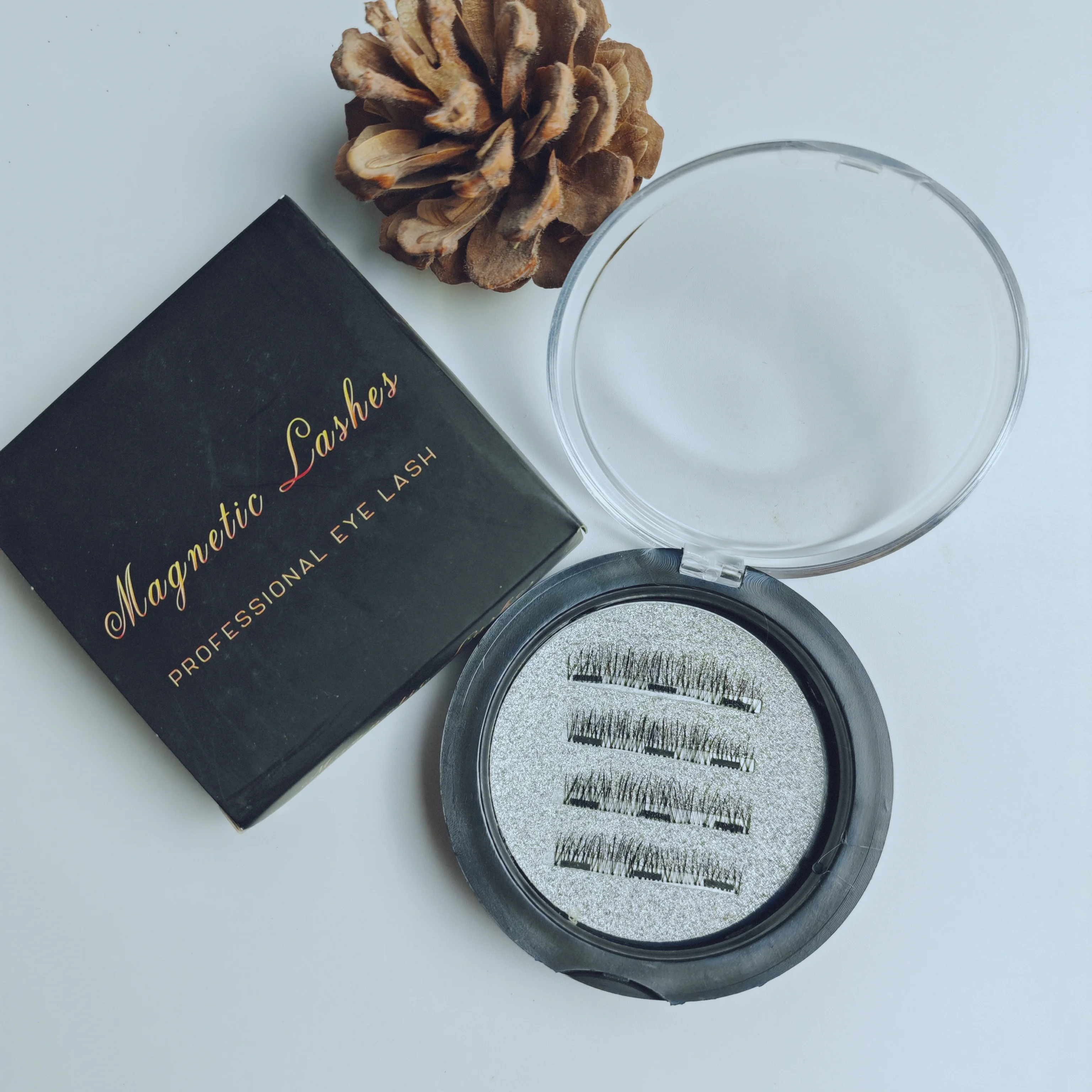 Магнитные накладные ресницы для женщин 3D натуральные многоразовый набор