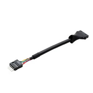 New Motherboard Header Adapter Usb2.0 9Pin To Motherboard Usb3.0 20Pin Usb2.0 To 3.0 Adapter Extension Cable 10CM