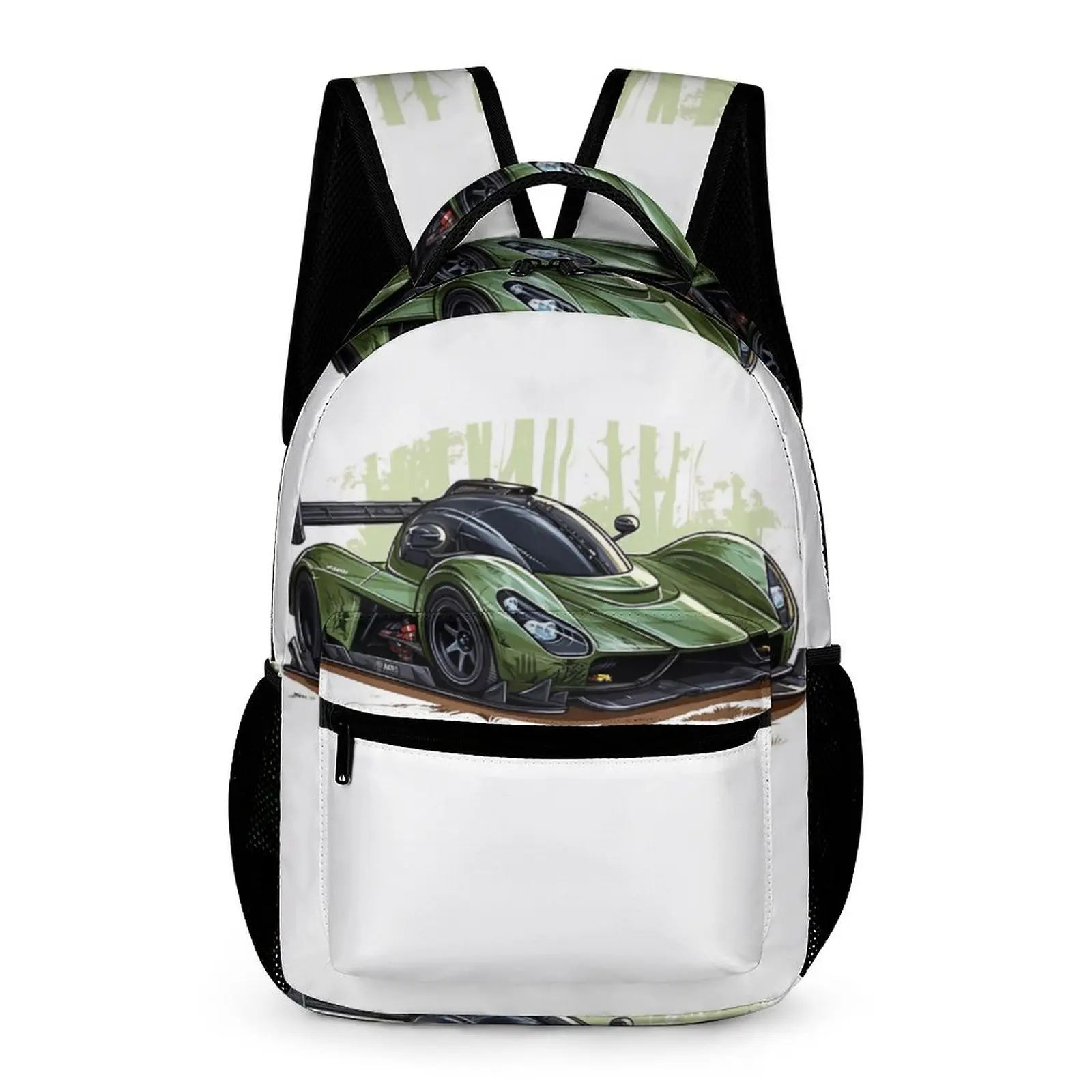 

Dazzling Sports Car Backpack Cartoon Nature Style Unisex Polyester Outdoor Style Backpacks Large Novelty School Bags Rucksack