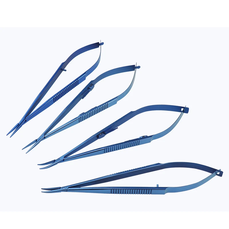 14cm Titanium Needle Holder with Lock Ophthalmology Instrument Cosmetic Pin Clamp  Tweezers Surgery Tools