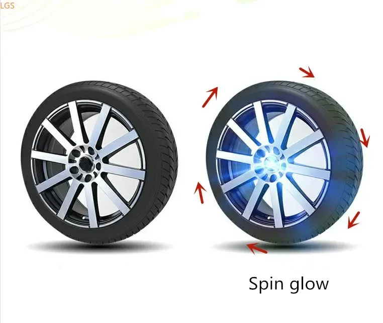 Для Skoda Kodiaq 2017-2022 Высококачественный ABS Chrome Maglev Spin Glow ступица колеса декоративная