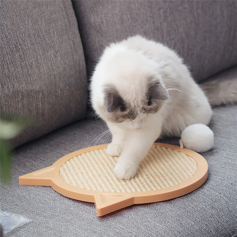 

Износостойкий коврик для когтей, присоска для кошачьих когтей, игрушек, мячей, гофрированная бумага, цвет оранжевый/желтый