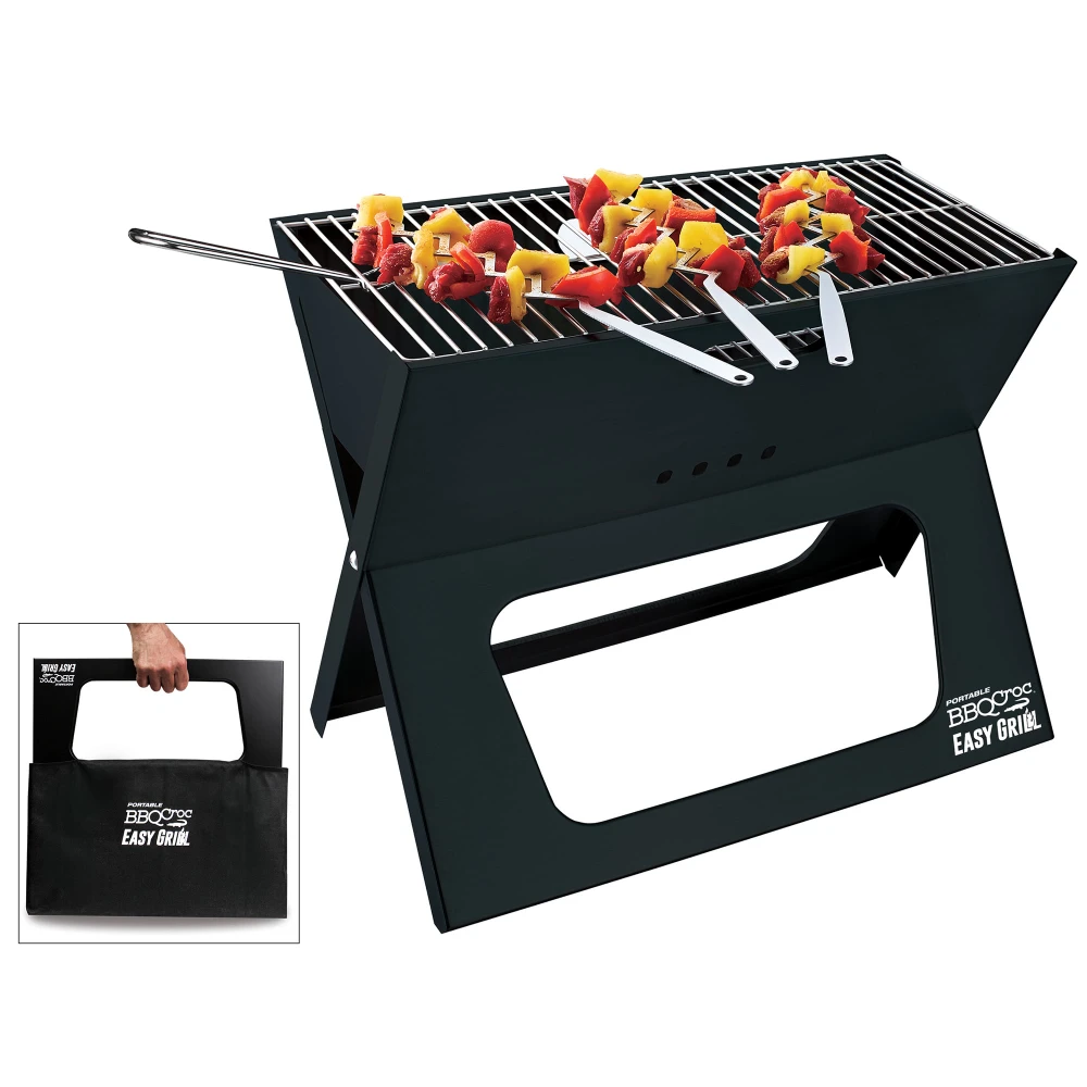 

19" Portable Easy Grill, Premium Folding X-Grill for Tailgating and Travel