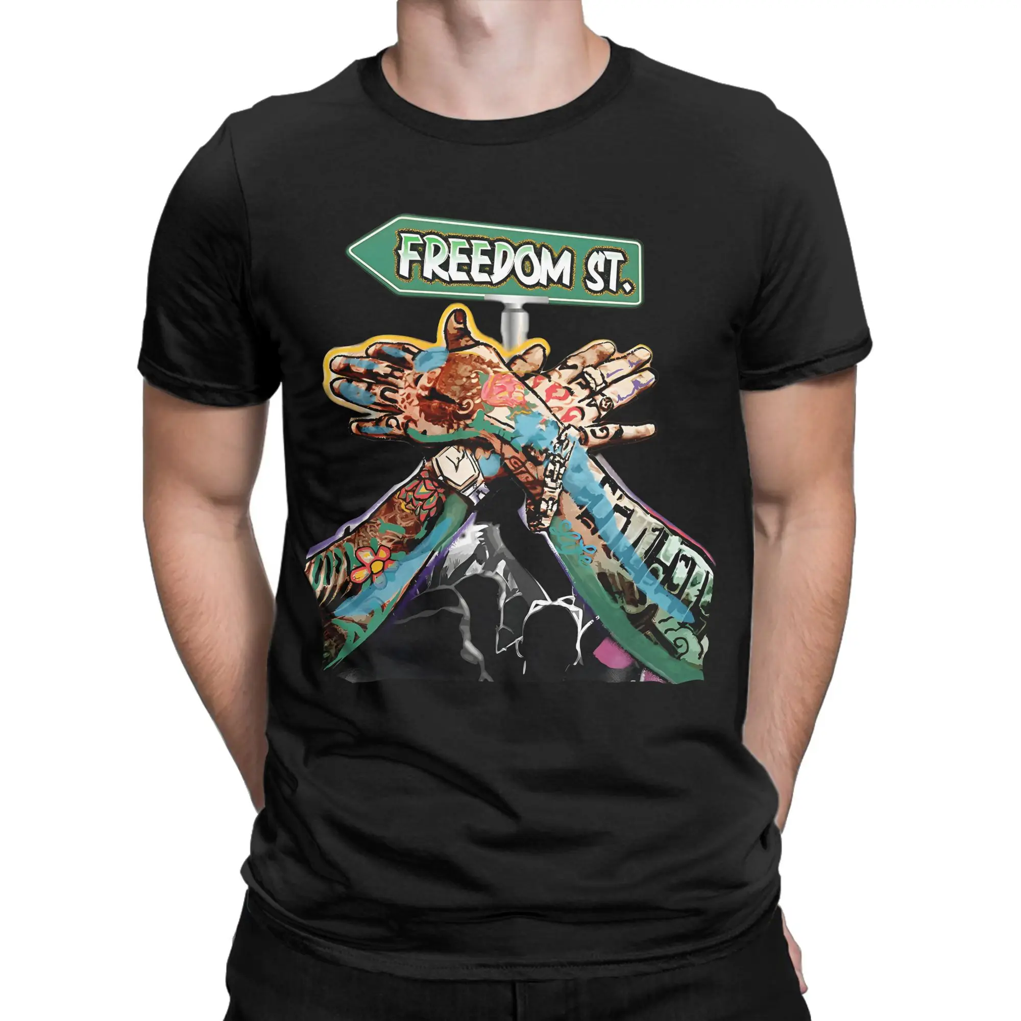 Фото Футболка с рэпером Vybz Kartel, летние хлопковые футболки для мужчин, повседневная футболка для отдыха с короткими рукавами, винтажная одежда №2