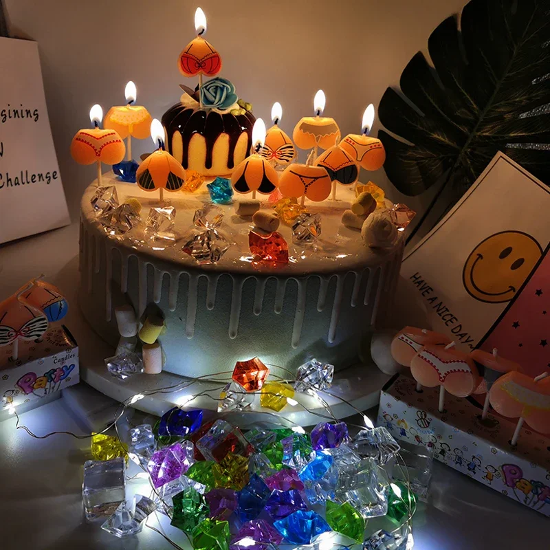 Бикини в виде свечи на день рождения милый мультяшный сексуальный женский