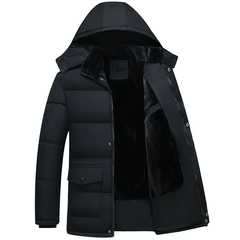 

Winter Coat Men Fasion Mens Parkas Ticken Male Tick Warm Coat Parkas ded Winter Windproof Man Jacket for Men Clotes Parka