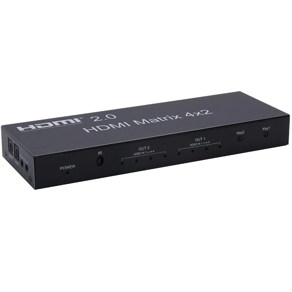 Матрица 4K HDMI матрица 4 х2 с аудио 2 переключатель матрицы В сплиттер 60 Гц HDCP |