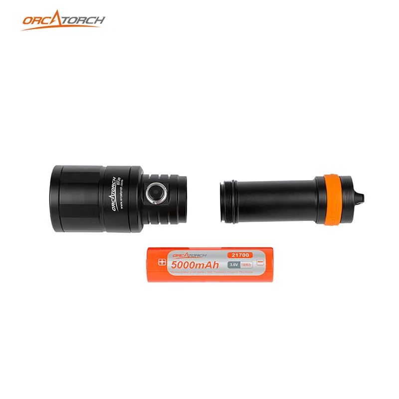 Суперфокусированная подводная лампа-фонафонарь для дайвинга макс. дальность