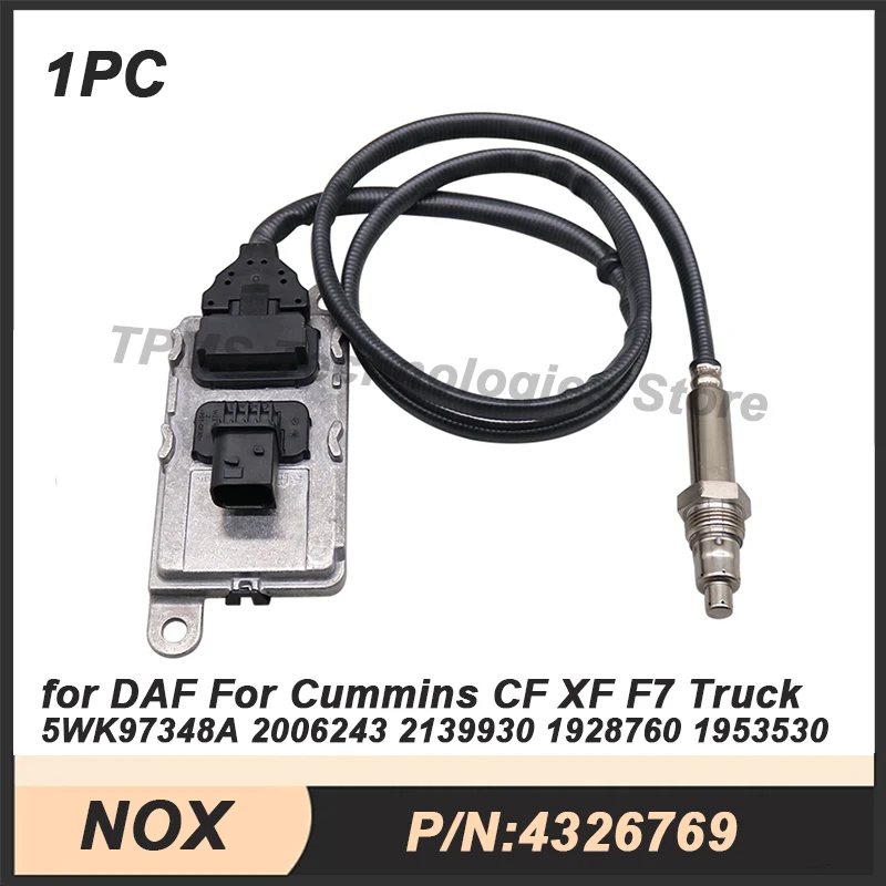 Фото Датчик оксида азота (NOx) для грузовиков Cummins CF XF F7, 1 шт., артикул 4326769, 5WK97348A №1