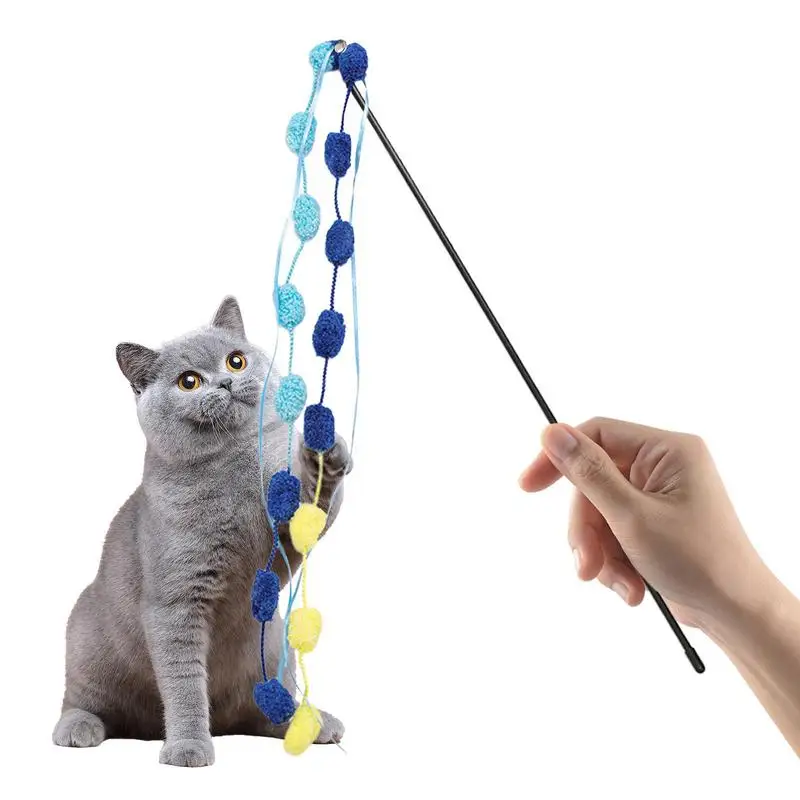 

Палочка для кошек, выдвижная игрушка для кошек и перьев, искусственные игрушки с колокольчиком, интерактивные товары для домашних животных, палочки для имитации перьев