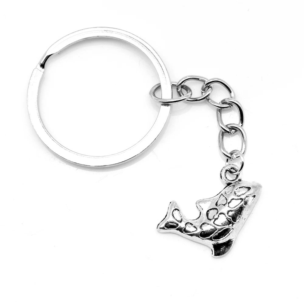 

1pcs Antique Silver Color 15x23mm Fish Keychain Handmade Jewerly Diy