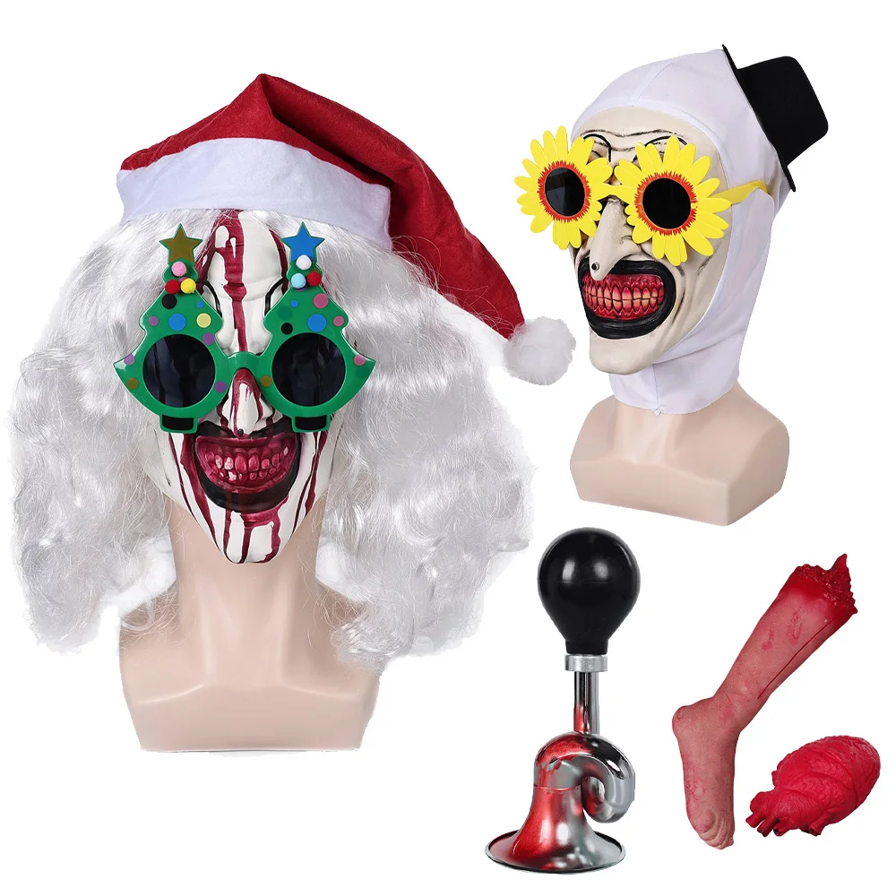 Художественная маска клоуна для косплея ужасный терьер 3 очки подсолнуха