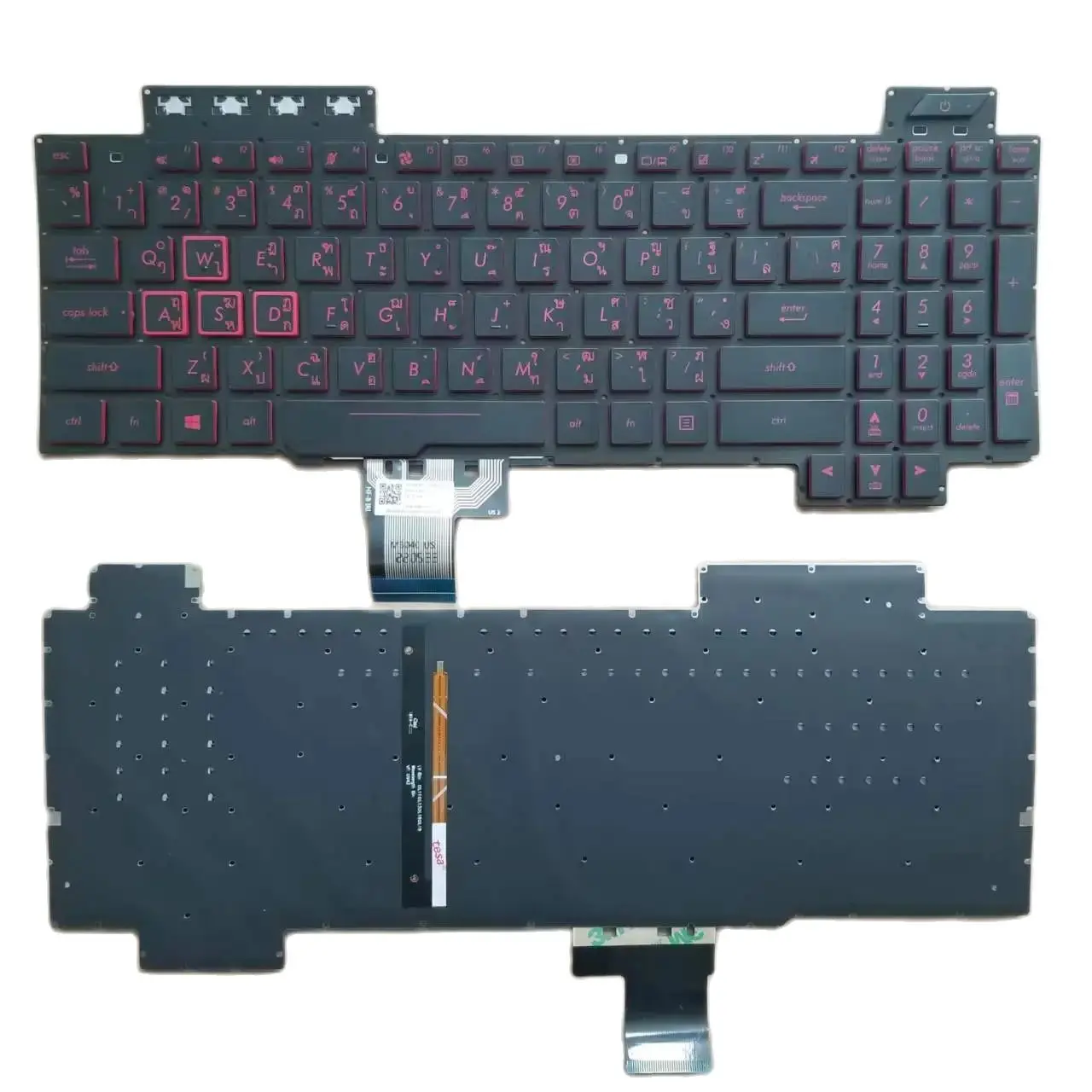 Новая тайская клавиатура TI для ноутбука Asus TUF GamFing FX504 FX504gm FX86 FX86S FX86F FX80 красного