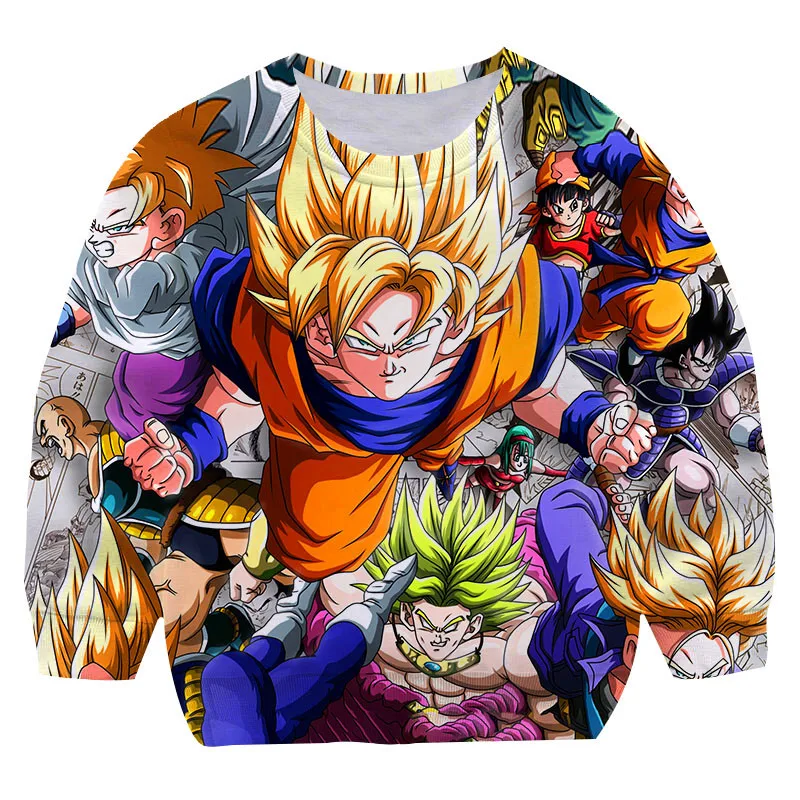 

New Children Dragon-bαll Sweatshirts Autumn kids Kid's Cartoon Dragon-bαll Sweater Boy Girls Dragon-bαll Sport Casual Clothing