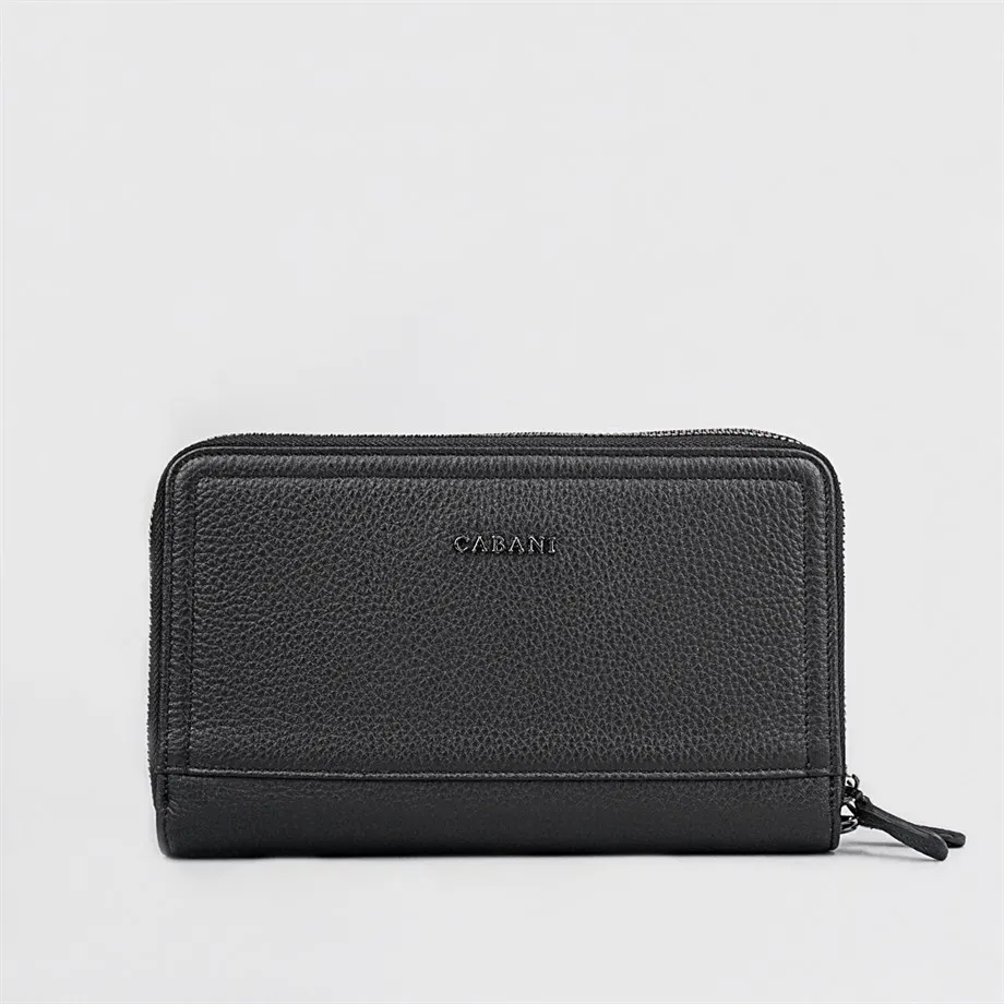 

Мужская Черная ручная сумка из натуральной кожи