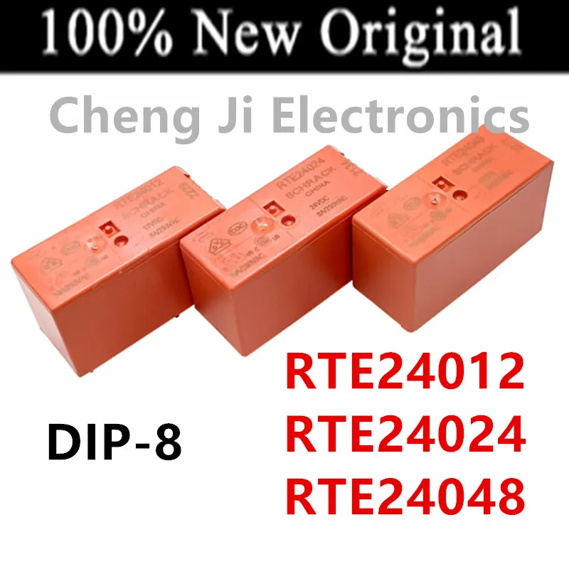 5 шт./партия, RTE24005, RTE24012, RTE24024, RTE24048, RTE24012F DIP-8, новое оригинальное универсальное силовое реле 5 В, 12 В, 24 В, 48 В