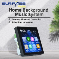 touch screen two way bluetooth supports six languages intelligent home theater amplifier can be connected to bluetooth speakers