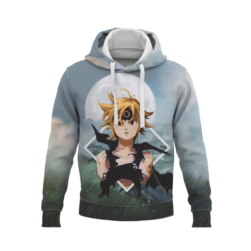 

Толстовка унисекс с капюшоном и 3D-принтом «Семь смертных грехов»